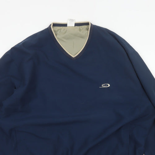Crane Sports Men’s Blue XL V-Neck Lined Pullover Sweatshirt