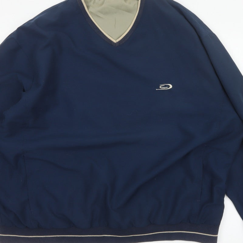 Crane Sports Men’s Blue XL V-Neck Lined Pullover Sweatshirt