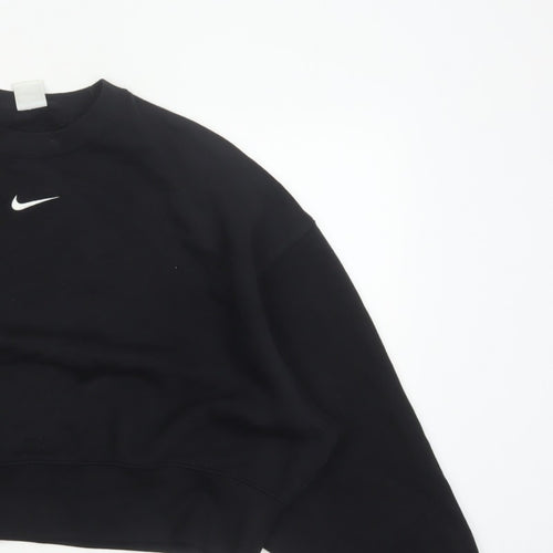 Nike Women’s Black XS Pullover Sweatshirt Logo Crew Neck