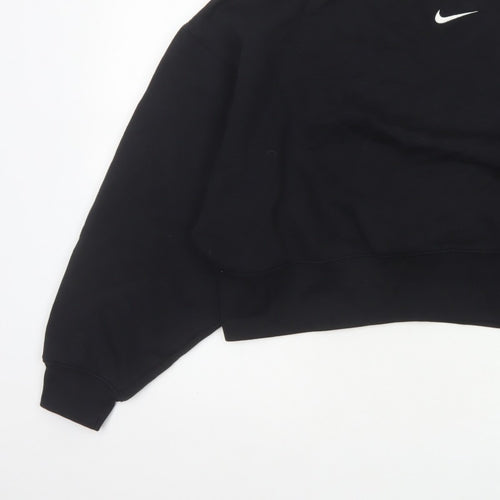 Nike Women’s Black XS Pullover Sweatshirt Logo Crew Neck