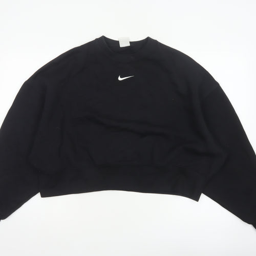 Nike Women’s Black XS Pullover Sweatshirt Logo Crew Neck