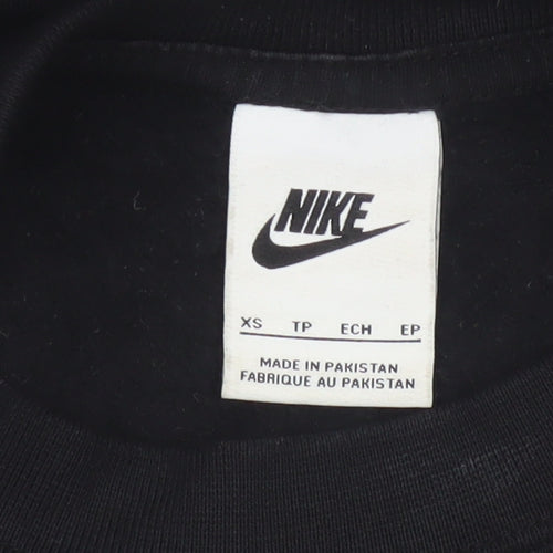 Nike Women’s Black XS Pullover Sweatshirt Logo Crew Neck