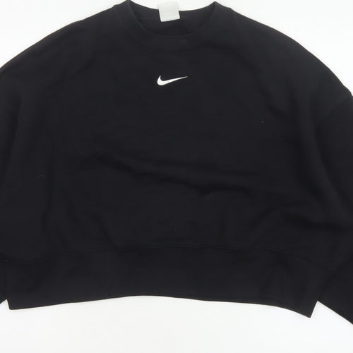 Nike Women’s Black XS Pullover Sweatshirt Logo Crew Neck