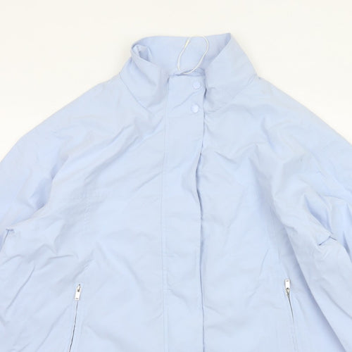 Marks and Spencer Women Blue L Lightweight Zip Jacket Collared