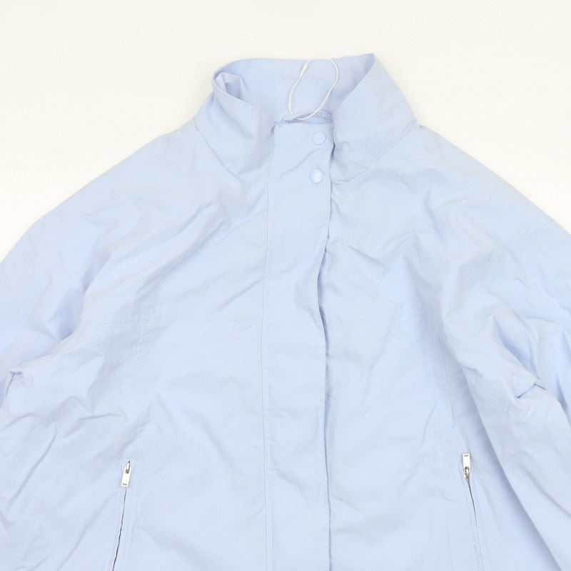 Marks and Spencer Women Blue L Lightweight Zip Jacket Collared