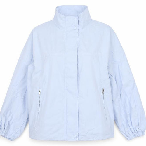Marks and Spencer Women Blue L Lightweight Zip Jacket Collared