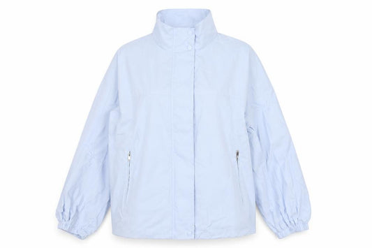 Marks and Spencer Women Blue L Lightweight Zip Jacket Collared