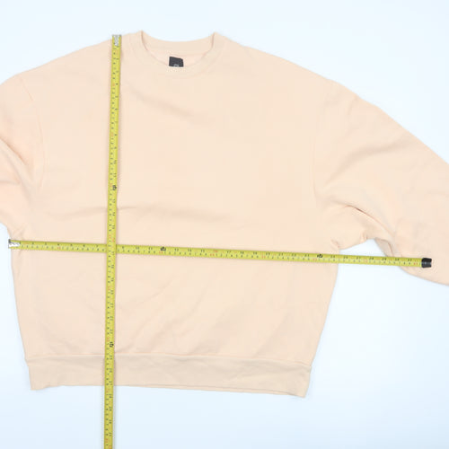 River Island Women’s Beige L Relaxed Crew Neck Pullover Sweatshirt