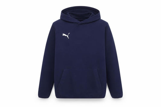 Puma Boys Blue 13-14 Years Pullover Hoodie Logo Pocket Sports