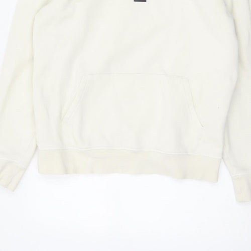 Tommy Hilfiger Men’s Ivory M Pullover Logo Hooded Sweatshirt