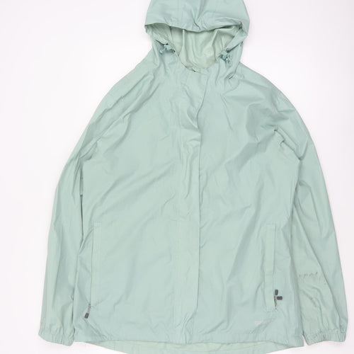 Gelert Women Green UK 14 Hooded Waterproof Stormlite Rain Jacket