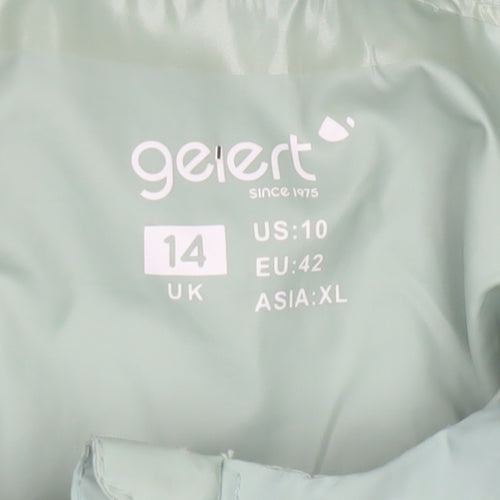 Gelert Women Green UK 14 Hooded Waterproof Stormlite Rain Jacket