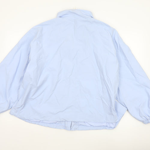 Marks and Spencer Women Blue L Lightweight Zip Jacket
