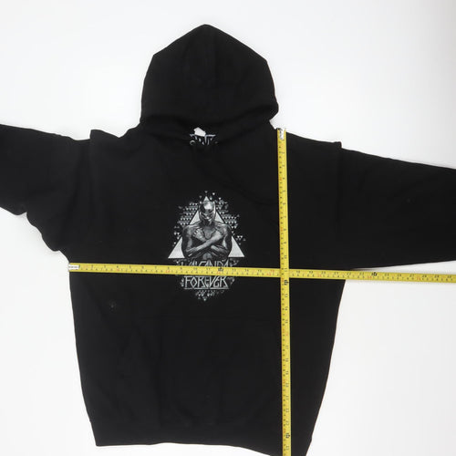 Marvel Men Black M Black Panther Wakanda Forever Pullover Hoodie