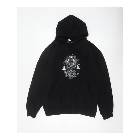 Marvel Men Black M Black Panther Wakanda Forever Pullover Hoodie