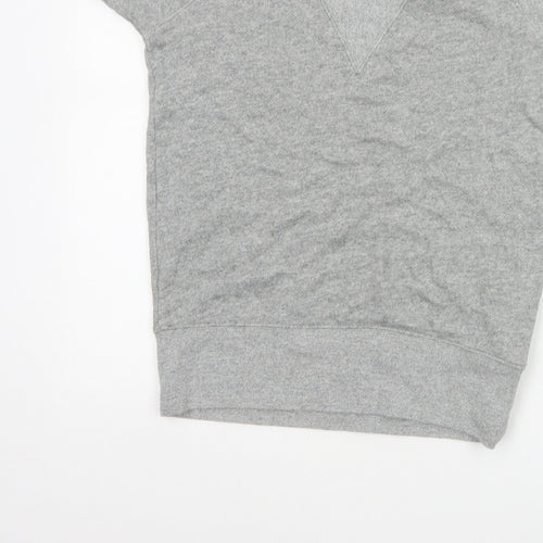 Gap Women Grey XS Basic Short Sleeve Cotton Jersey T-Shirt
