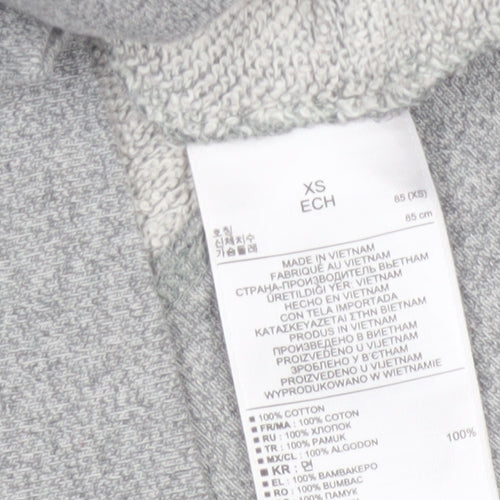 Gap Women Grey XS Basic Short Sleeve Cotton Jersey T-Shirt
