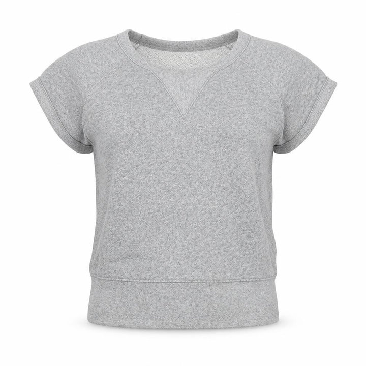 Gap Women Grey XS Basic Short Sleeve Cotton Jersey T-Shirt