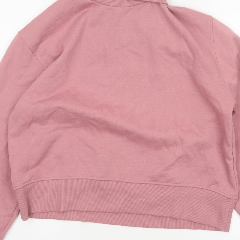 Additional view of Zara Women Pink M Roll Neck Raglan Sleeve Pullover Sweatshirt