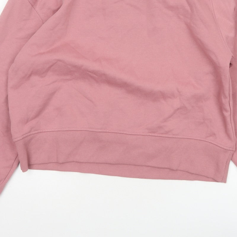 Additional view of Zara Women Pink M Roll Neck Raglan Sleeve Pullover Sweatshirt