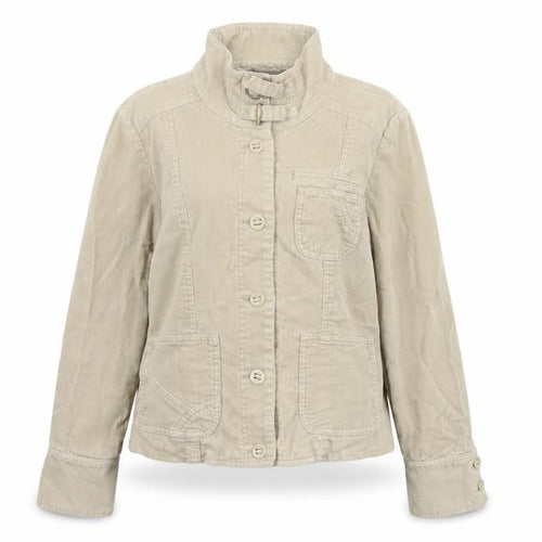 Wallis Women’s Beige UK 10 Corduroy Button Up Collared Jacket