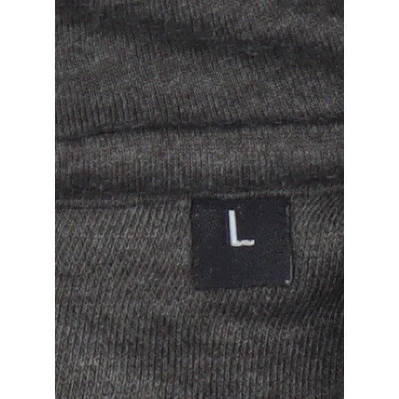 Ellesse Men’s Grey L Full Zip Hoodie Logo Cotton Blend Pockets