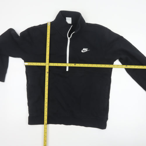 Nike Men’s Black M 1/2 Zip Pullover Sweatshirt Logo High Neck