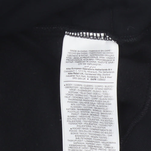 Nike Men’s Black M 1/2 Zip Pullover Sweatshirt Logo High Neck