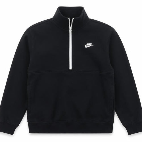 Nike Men’s Black M 1/2 Zip Pullover Sweatshirt Logo High Neck