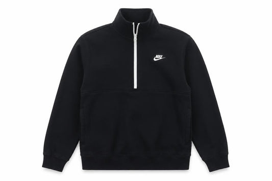 Nike Men’s Black M 1/2 Zip Pullover Sweatshirt Logo High Neck