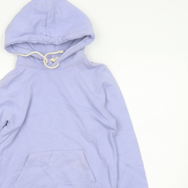 Champion Women’s Purple Small Pullover Hoodie Logo Pocket Drawstring