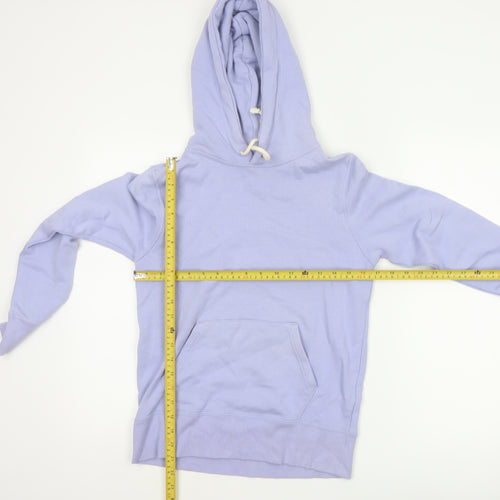 Champion Women’s Purple Small Pullover Hoodie Logo Pocket Drawstring