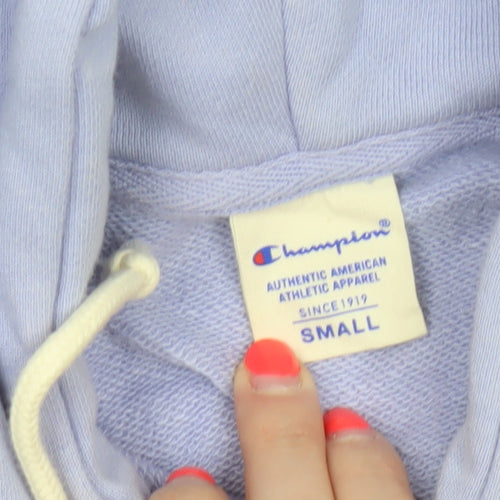 Champion Women’s Purple Small Pullover Hoodie Logo Pocket Drawstring