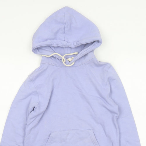 Champion Women’s Purple Small Pullover Hoodie Logo Pocket Drawstring