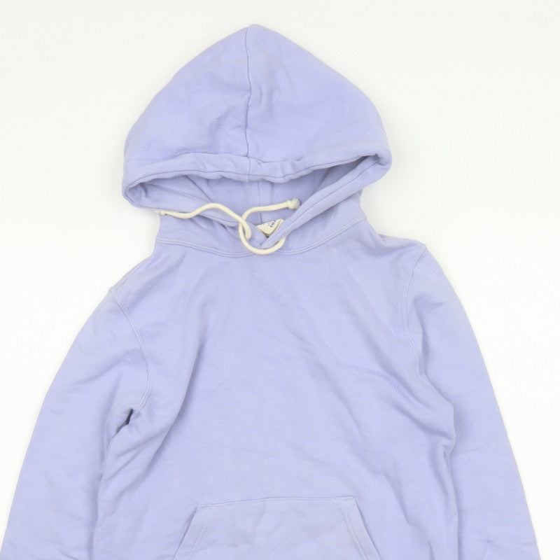 Champion Women’s Purple Small Pullover Hoodie Logo Pocket Drawstring