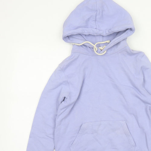 Champion Women’s Purple Small Pullover Hoodie Logo Pocket Drawstring