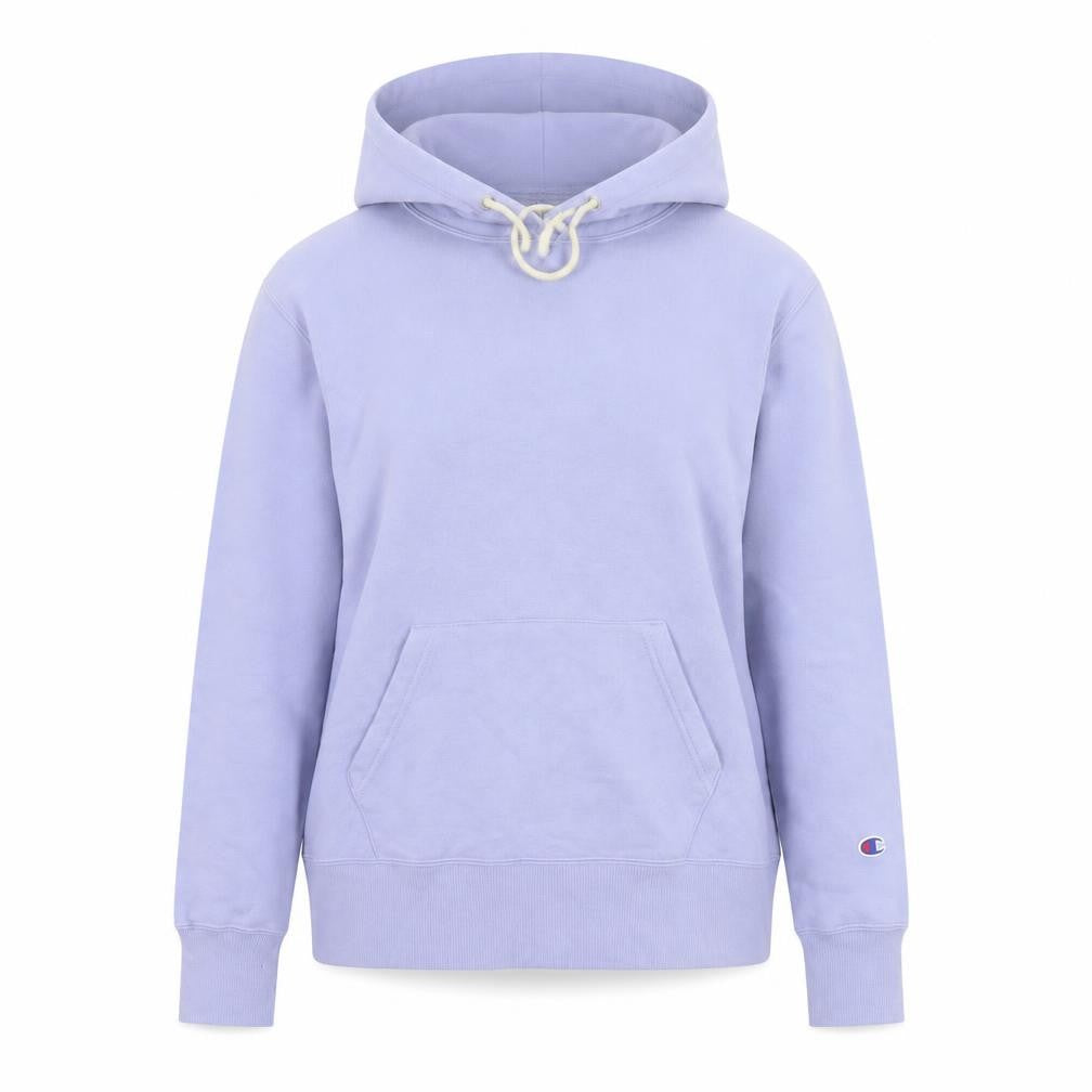 Champion Women’s Purple Small Pullover Hoodie Logo Pocket Drawstring
