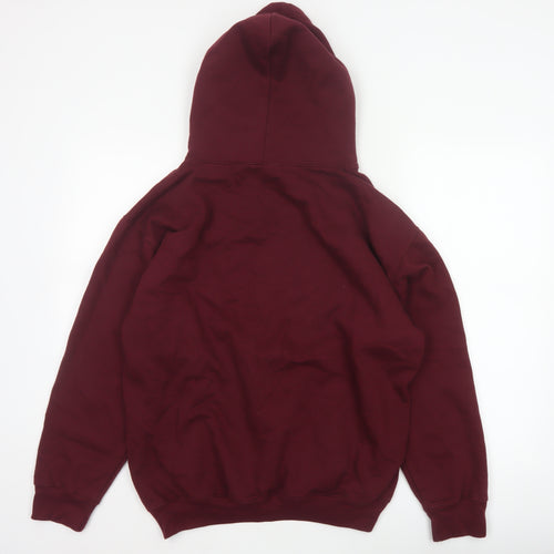 Club Classic Men's Red L Pullover Hoodie Hawkins Middle School 80s Graphic