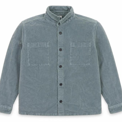 Marks and Spencer Men's Green 2XL Corduroy Overshirt Button-Up