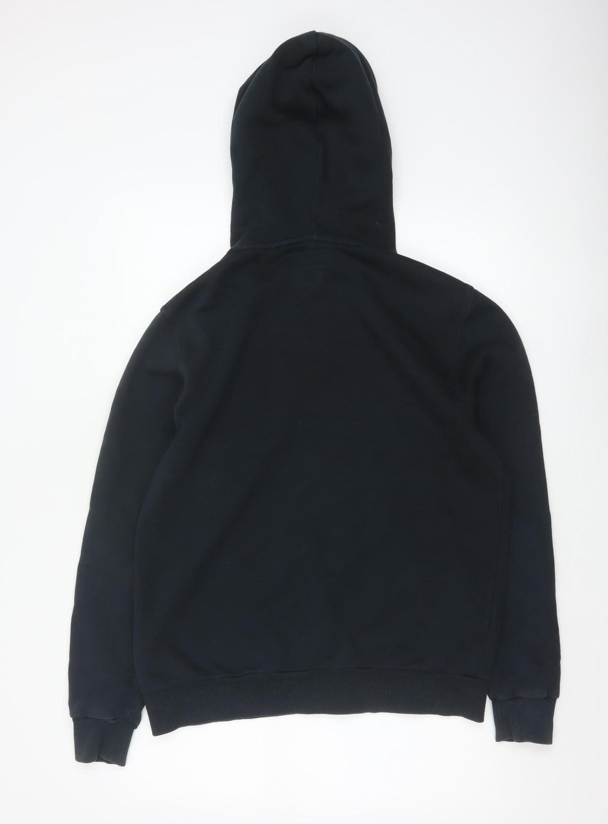 Converse Men’s Black S Full Zip Logo Hooded Fleece Hoodie