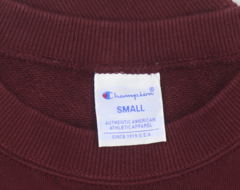 Additional view of Champion Women Brown S Pullover Sweatshirt Logo Crew Neck