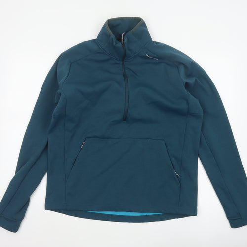 Craghoppers Men’s Blue L 1/4 Zip Fleece Lined Outdoor Sweatshirt
