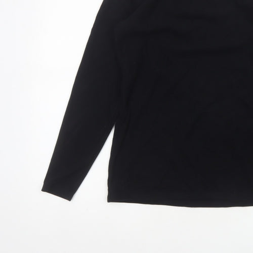 Heatgen Women Black UK 18 Basic Thermal Stretch Long Sleeve T-Shirt