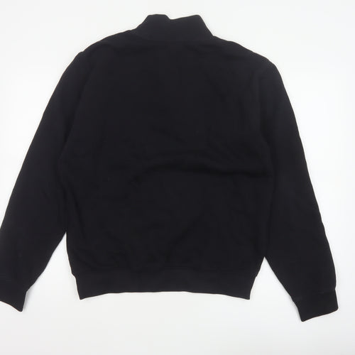 Champion Men’s Black M High Neck Logo Pullover Sweatshirt