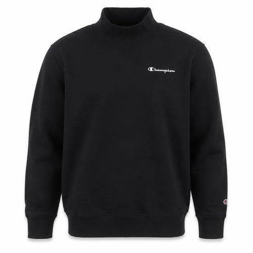 Champion Men’s Black M High Neck Logo Pullover Sweatshirt