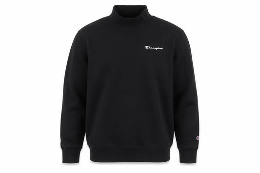 Champion Men’s Black M High Neck Logo Pullover Sweatshirt