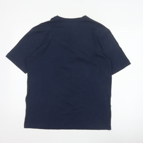 John Lewis Men's Navy S Festive Vibes Christmas Graphic T-Shirt