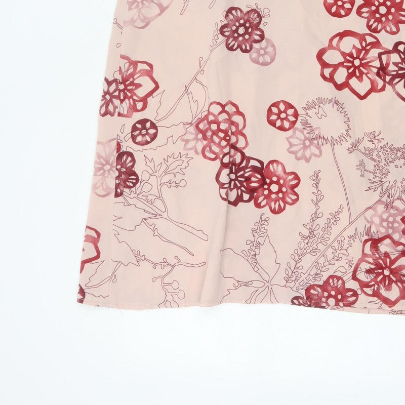 Rohan Women’s Pink Floral Flippy Skirt UK 16 Knee Length Travel