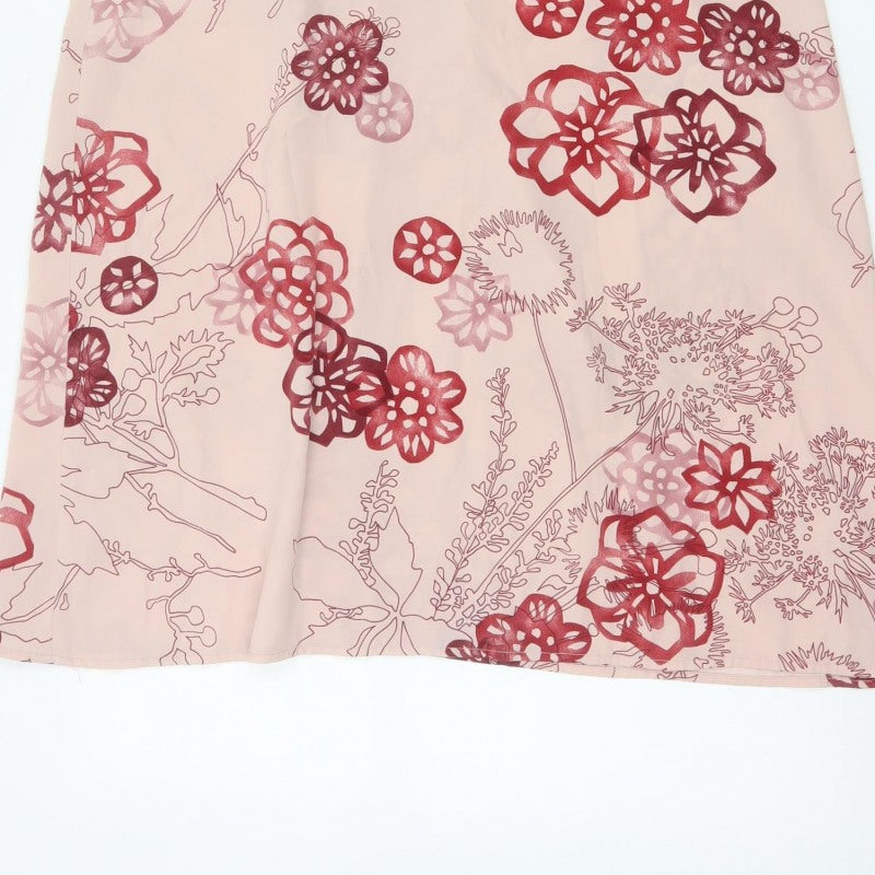 Rohan Women’s Pink Floral Flippy Skirt UK 16 Knee Length Travel