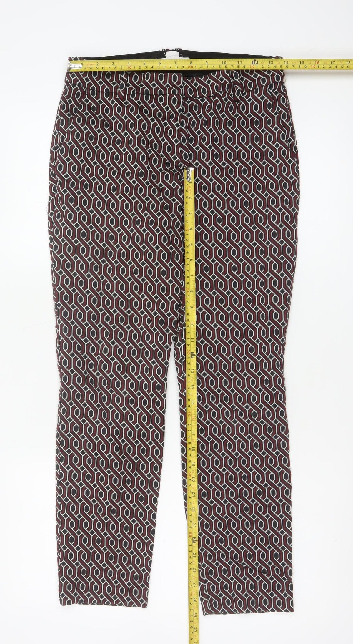 GP & J Baker x H&M Women Multicoloured UK 10 Geometric Trousers